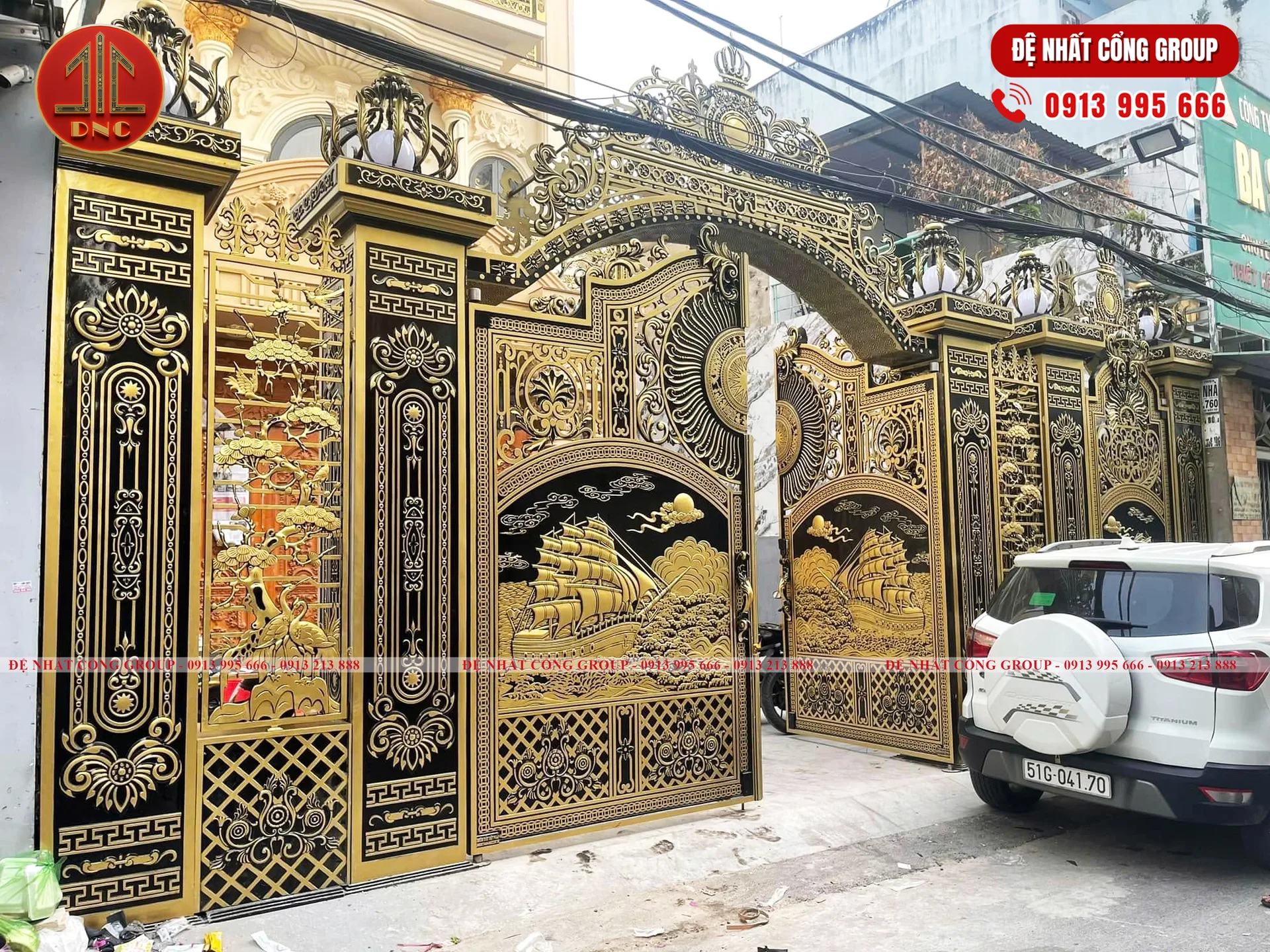 Cổng nhôm đúc thuận buồm xuôi gió 2025
